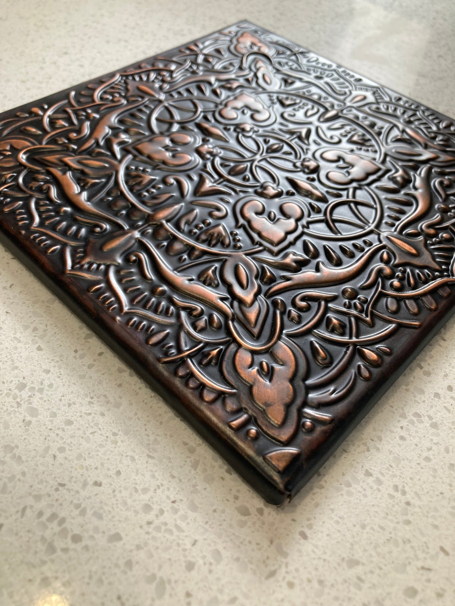 Copper Tile - Ornate Fleur