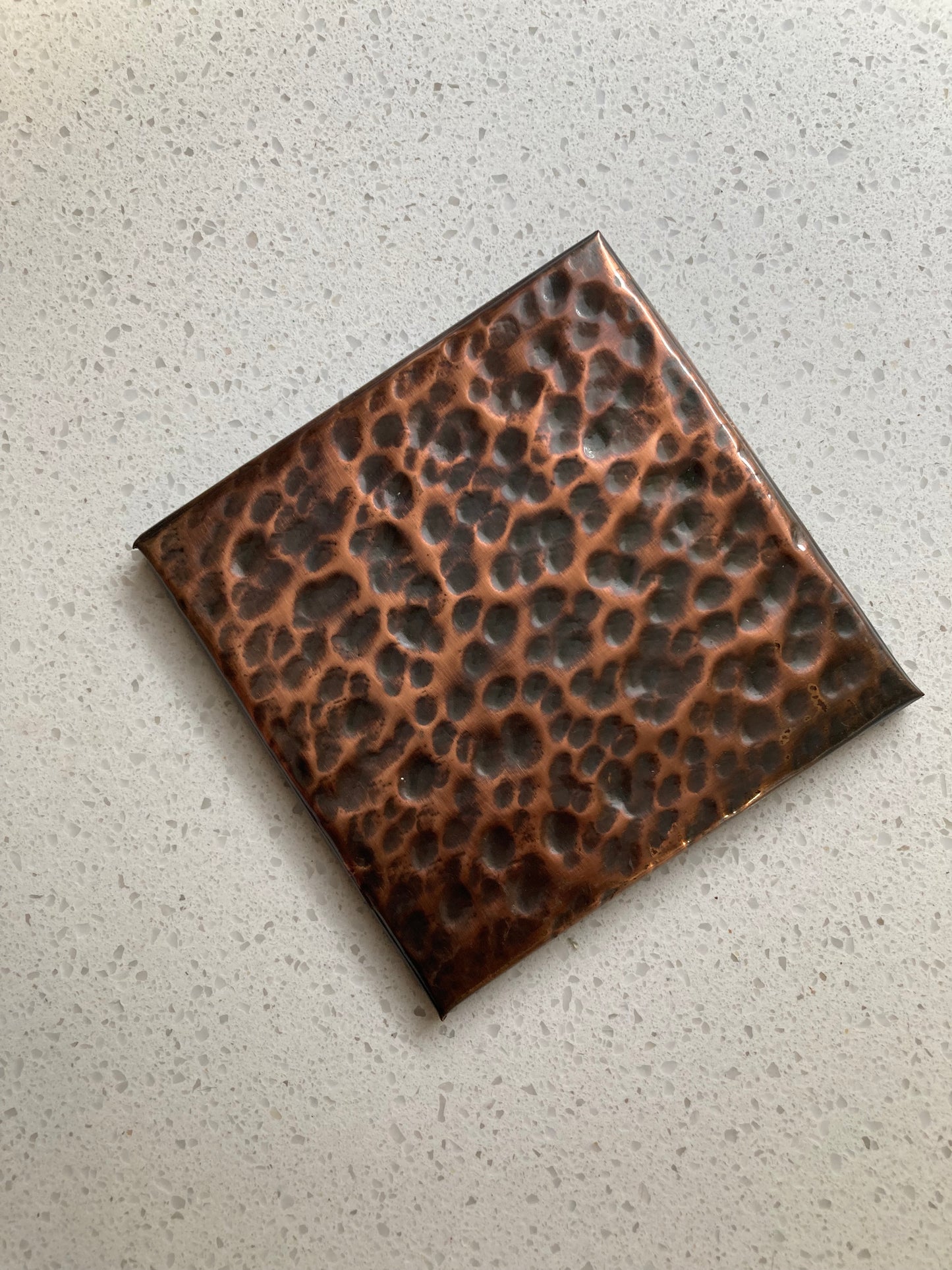 Copper Tile/Panel- Heavy Hammered Copper