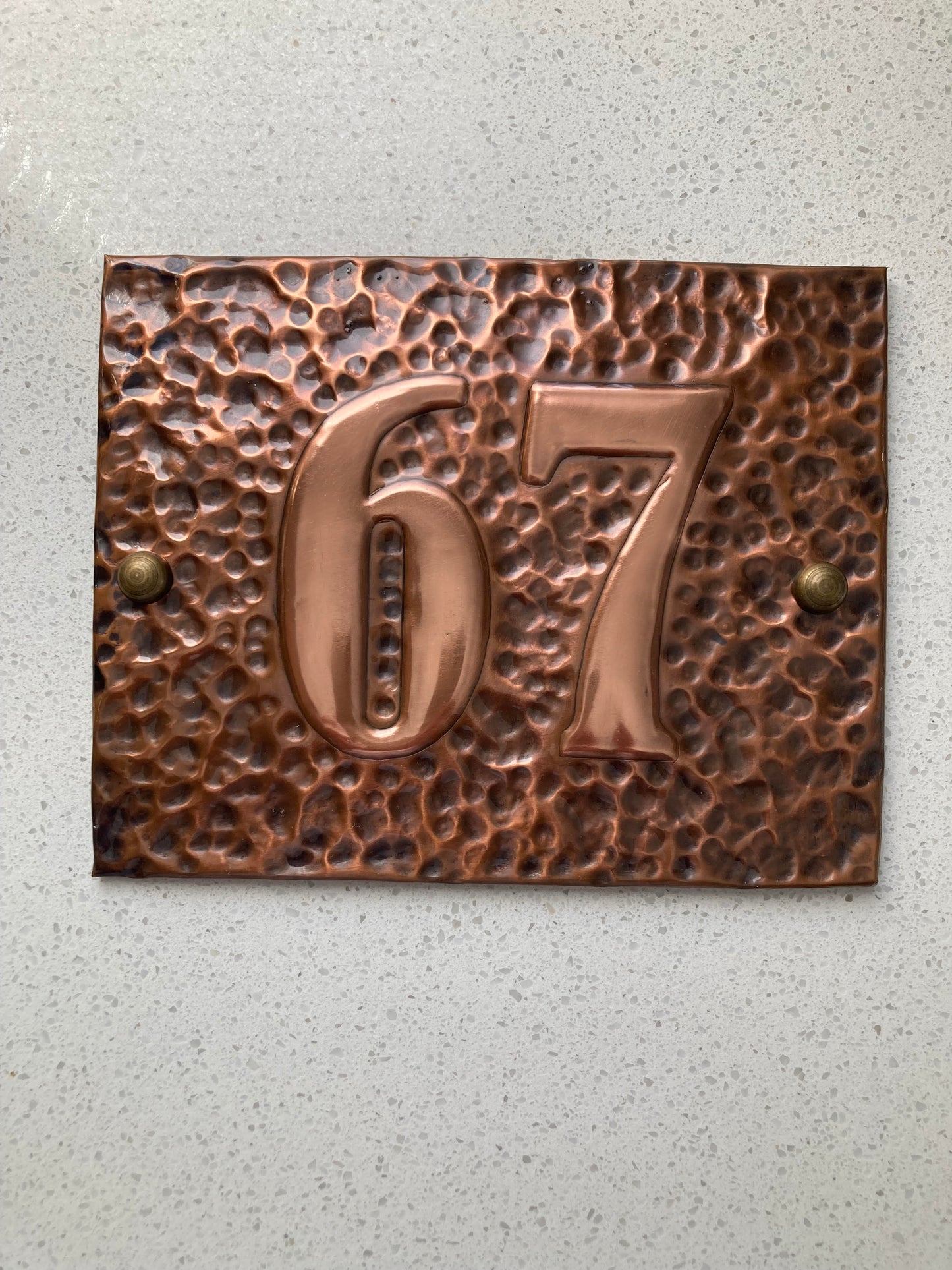 House Number- flat edge