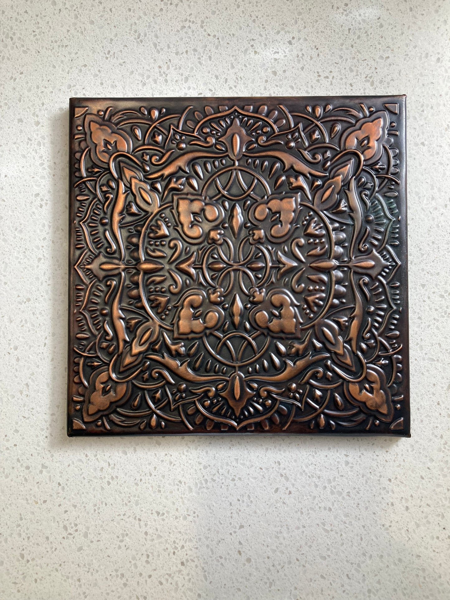 Copper Tile - Ornate Fleur