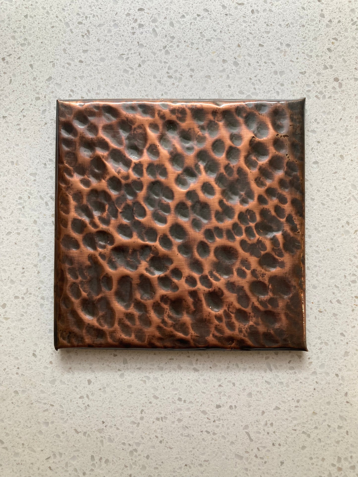 Copper Tile/Panel- Heavy Hammered Copper
