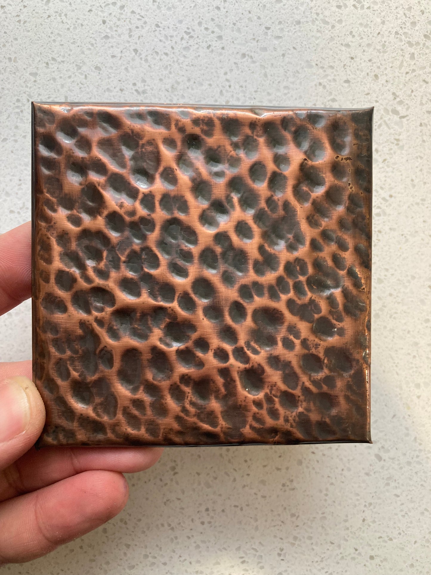 Copper Tile/Panel- Heavy Hammered Copper