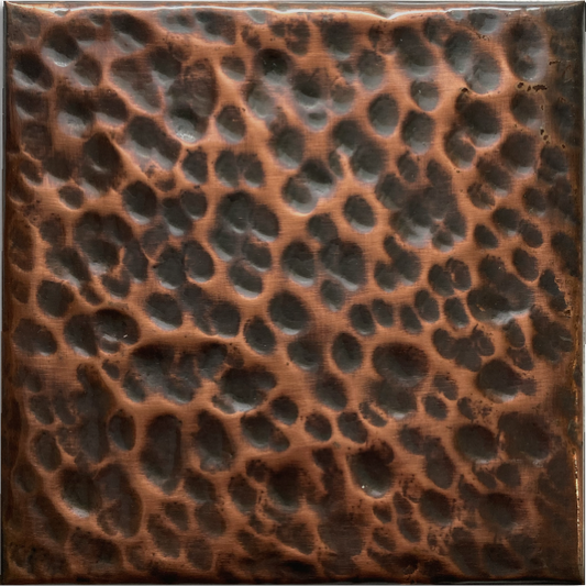 Copper Tile/Panel- Heavy Hammered Copper