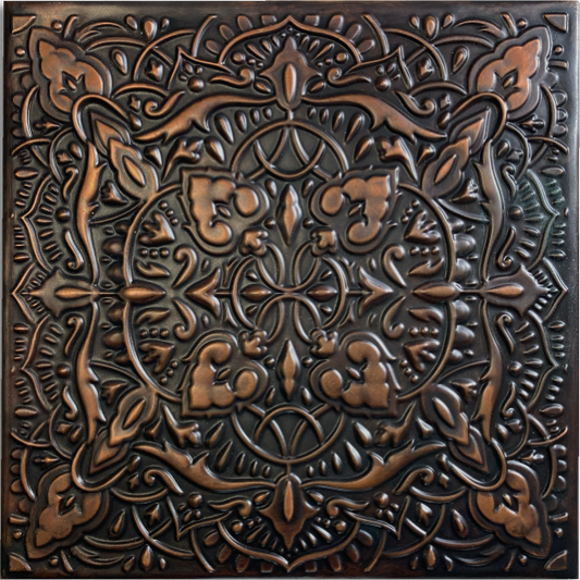 Copper Tile - Ornate Fleur