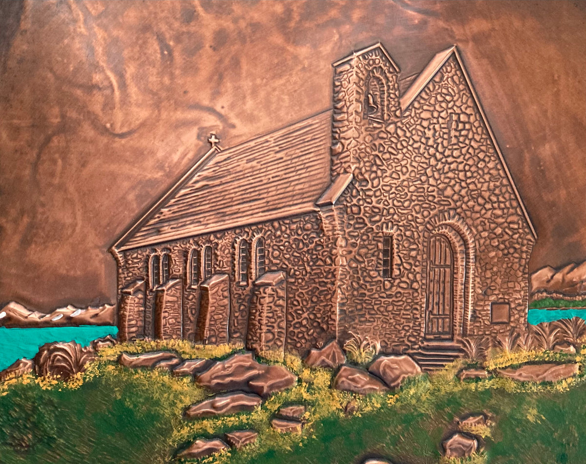 Tekapo Church of the Good Shepherd - Hand Crafted Copper