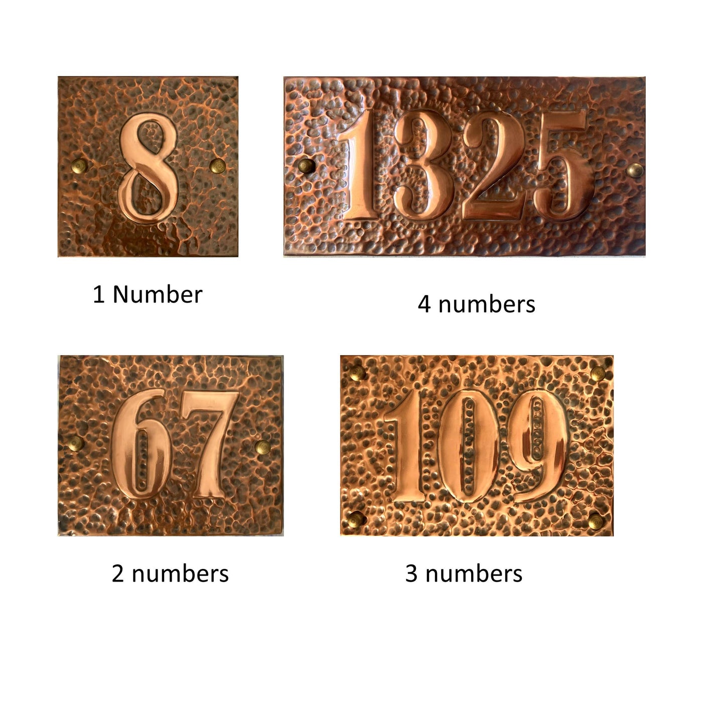 House Number- flat edge