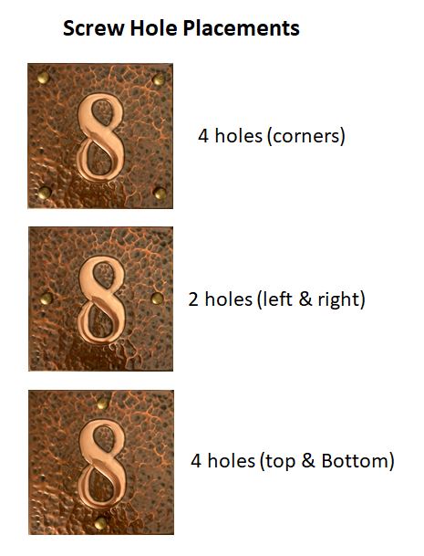 House Number- flat edge