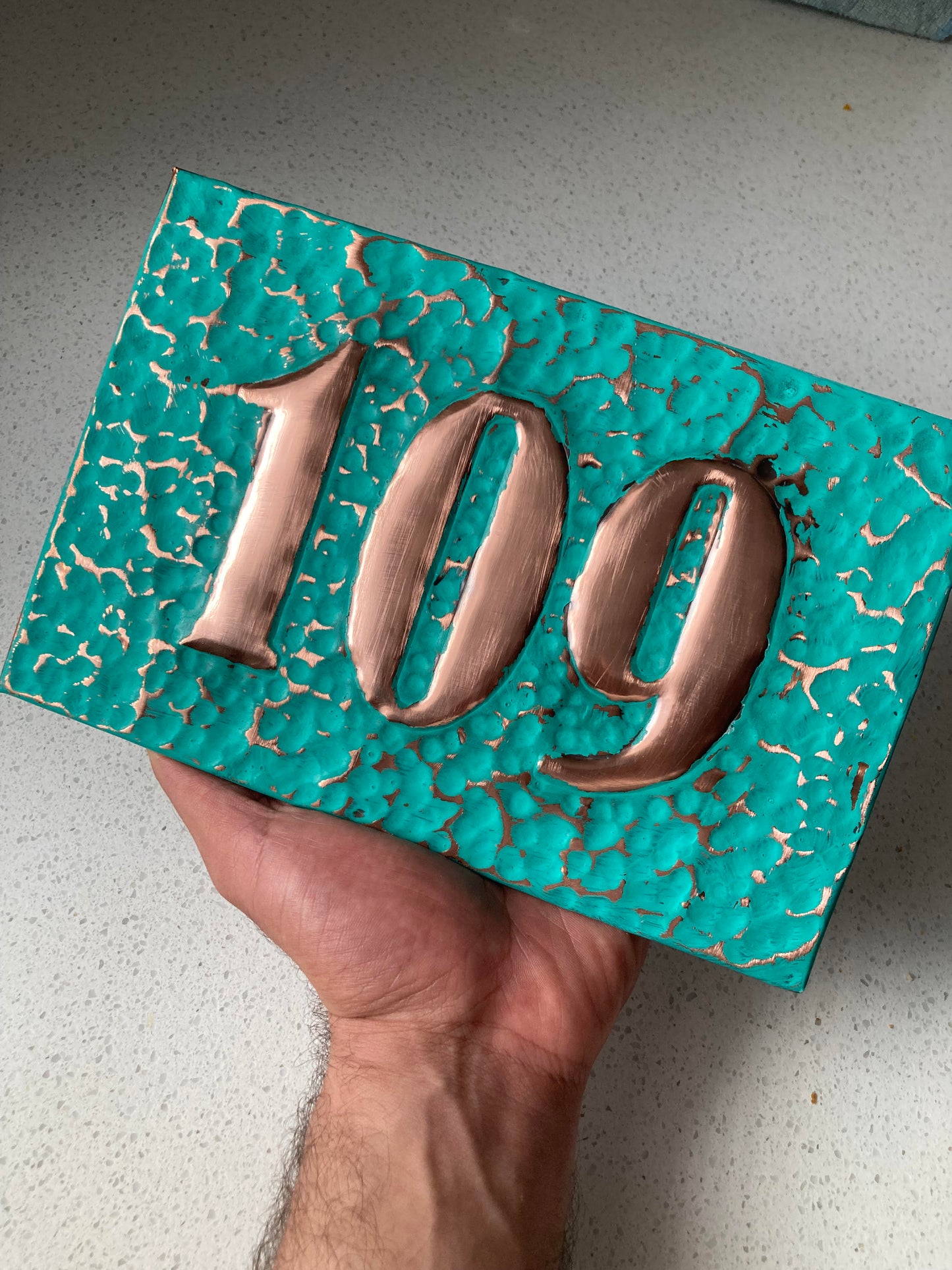 House Number- flat edge